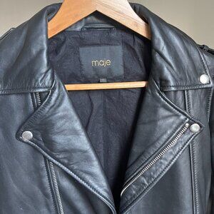 Lamb leather jacket size 36 MAJE